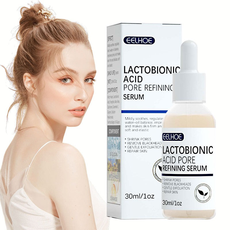 Lactobionic Acid Face Serum Pore Shrink Hyaluronic Acid Moisturizing Nourishing Firming Brighten Beauty Salicylic Acid Serum – Anti-Acne Face Serum & Dark Spot Correcting Serum for Glowing Skin | Acne Skin Care Products 30ml