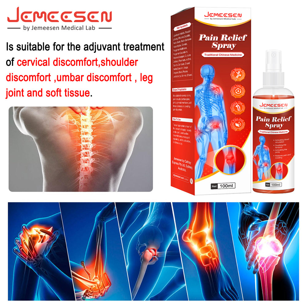 Instant Pain Relief Spray Rheumatism Arthritis Knee Pain Relief Muscle Ache Joint Sprain Orthopedic Medical Spray 100ML