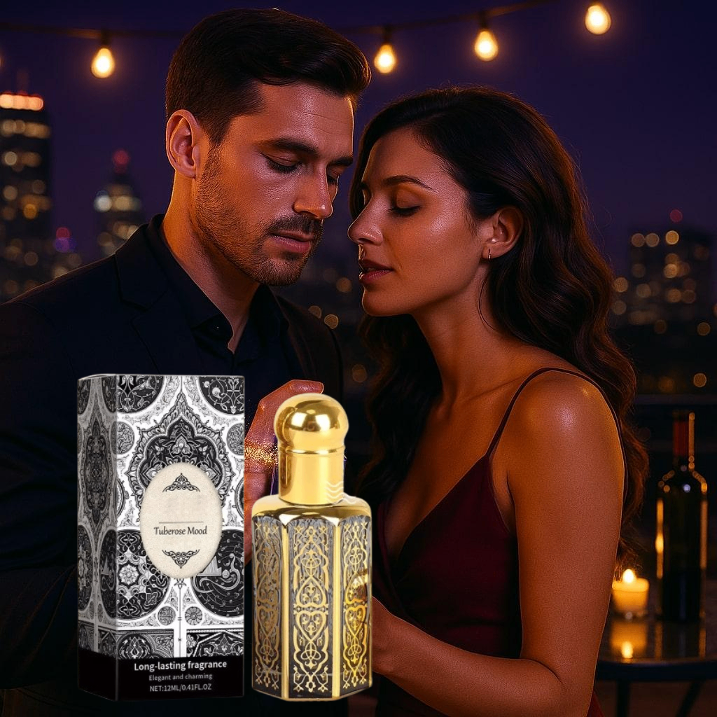 Non-Alcoholic Arab Charming Perfume – Long-Lasting Essential Oil Fragrance for Men & Women | Warm & Romantic Kiss Scent | Alcohol-Free Luxury Arabian Attar | Captivating Fashion Perfume for Attraction & Intimacy 12ML