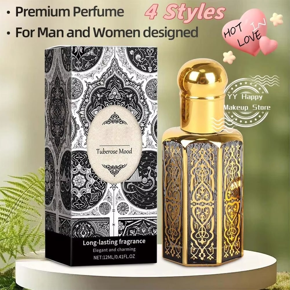 Non-Alcoholic Arab Charming Perfume – Long-Lasting Essential Oil Fragrance for Men & Women | Warm & Romantic Kiss Scent | Alcohol-Free Luxury Arabian Attar | Captivating Fashion Perfume for Attraction & Intimacy 12ML