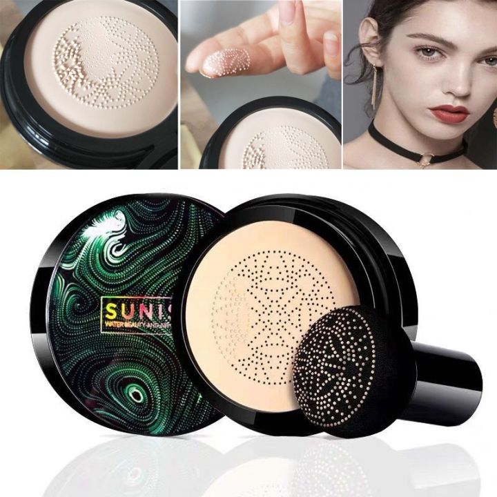 Sunisa Mushroom Head Air Cushion | SPF+++ | Long-Lasting Concealer & BB Cream 5-in-1 Magic – Hydrating, Covering, Brightening, Sun Protection & Makeup Setting