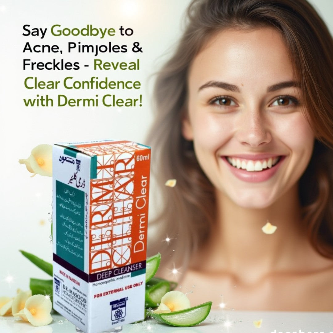 Advanced Herbal Skin Treatment for Acne, Pimples, Freckles & Blemishes – All-in-One Antiseptic Toner, Astringent & Makeup Remover – Promotes Clear, Youthful & Radiant Skin – 60ml Bottle