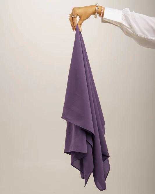 Purple Georgette Hijab