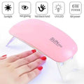 SUN Mini UV/LED Nail Lamp – 6W Portable Nail Dryer for Gel Polish