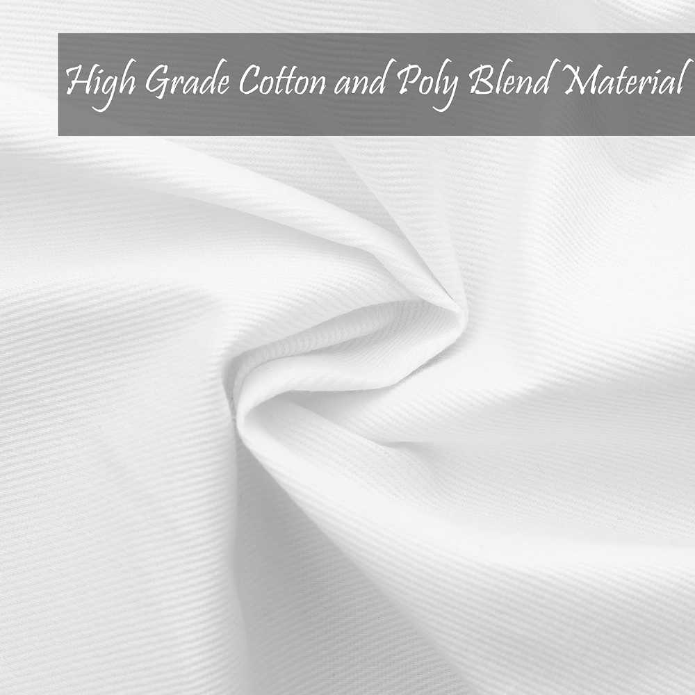 Cloth Dinner Table Napkin White Soft Absorbent Lightweight 100% Cotton