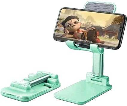 Smart Foldable Mobile Stand – Adjustable Desktop Holder for iPhone & Android