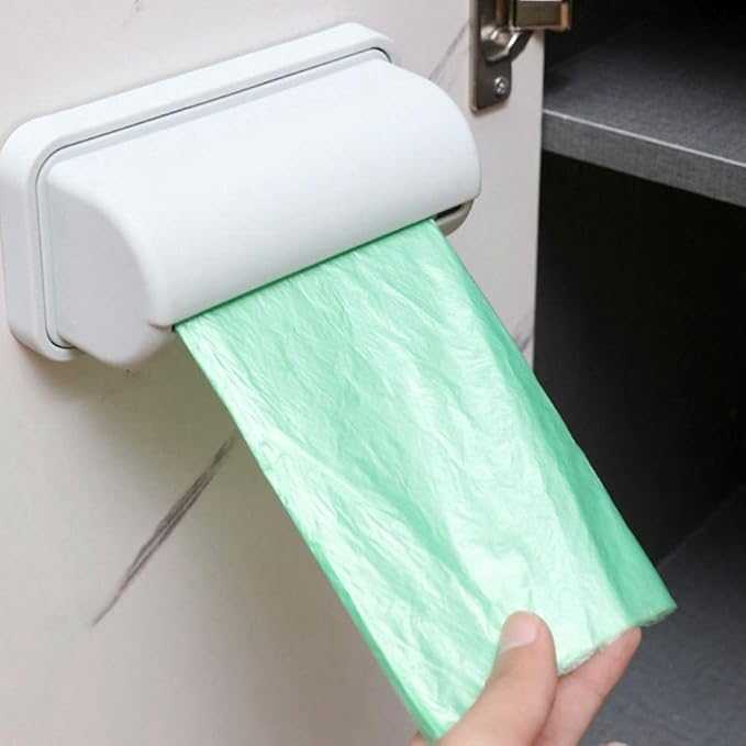 Wall-Mounted Garbage Bag Storage Box – Adhesive Kitchen Bag Dispenser