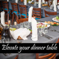 Cloth Dinner Table Napkin White Soft Absorbent Lightweight 100% Cotton