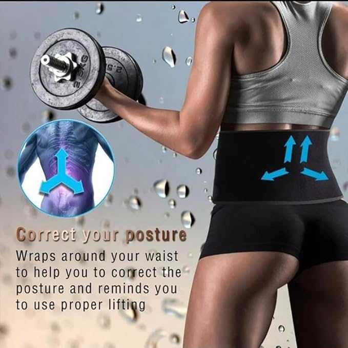 Premium Sweat Belt – Adjustable Waist Trimmer for Men & Women