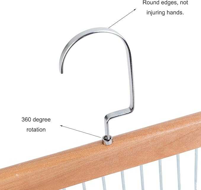 Wooden Multi-Hook Hanger – Compact 8 Hook Storage Rack for Hanging Clothes & Personal Items