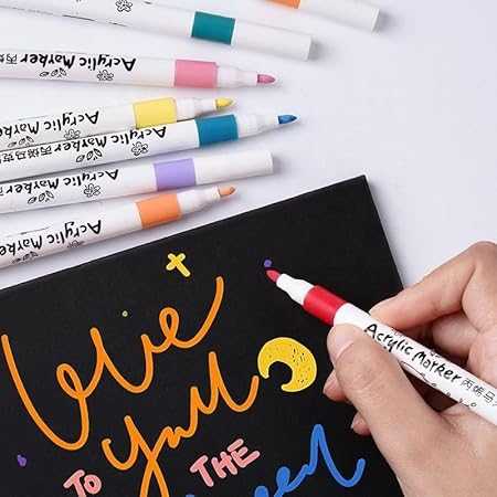 12 Colors Acrylic Marker Pens – Multi-Surface Waterproof Art Markers