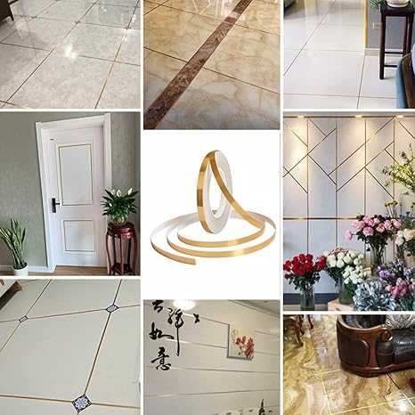 Self-Adhesive Golden Decoration Tape – Waterproof Metallic Wall & Floor Trim