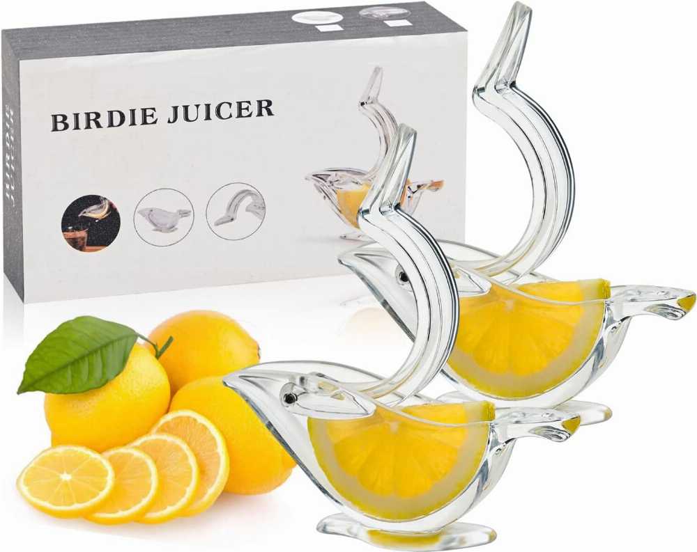 Bird Shape Manual Lemon Squeezer – Elegant Acrylic Citrus Juicer & Slicer