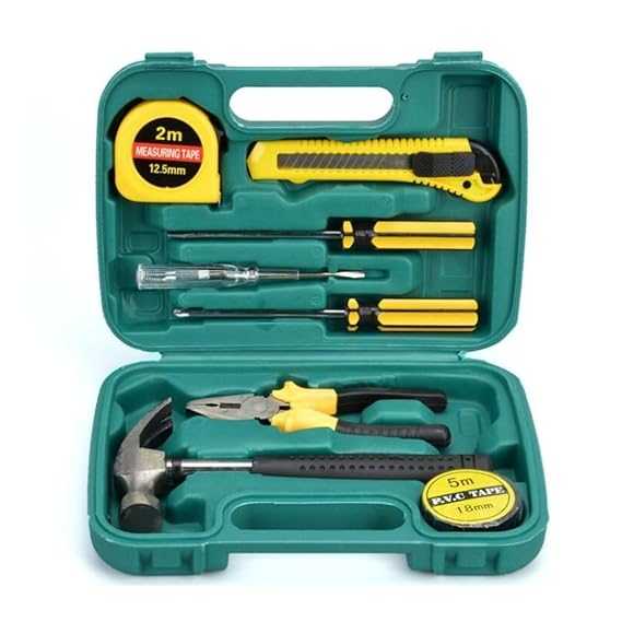Complete 8 PCS Professional Tool Box | Essential Tools for Mechanics & Home Use