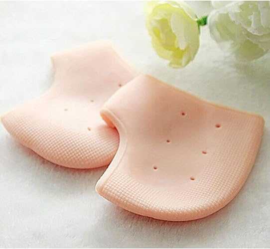 Silicone Half-Heel Socks – Anti-Crack Gel Sleeves for Dry & Cracked Heels