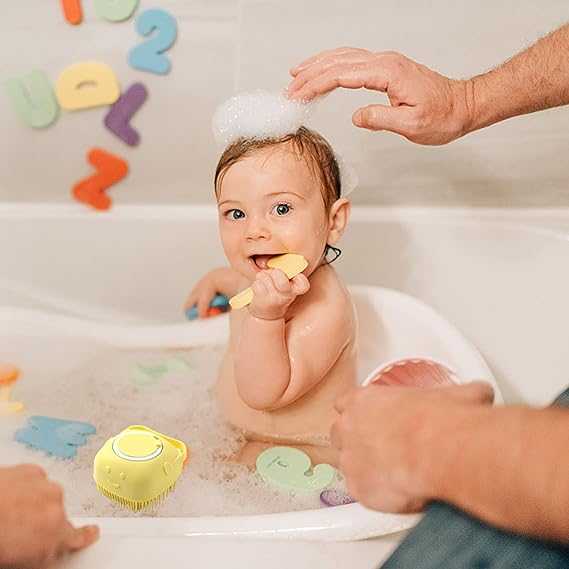 Silicone Bath Brush – Soft Body Scrubber with Soap Dispenser (Random Colour)