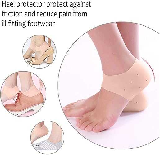 Silicone Half-Heel Socks – Anti-Crack Gel Sleeves for Dry & Cracked Heels