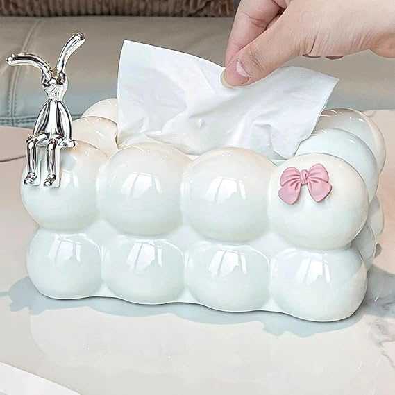 Bubble Bow Tissue Box