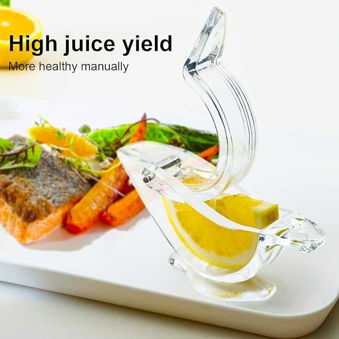 Bird Shape Manual Lemon Squeezer – Elegant Acrylic Citrus Juicer & Slicer