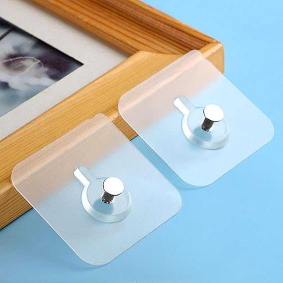 Punch-Free Screw Hooks (Pack of 10) – Self-Adhesive Wall Mount Stickers