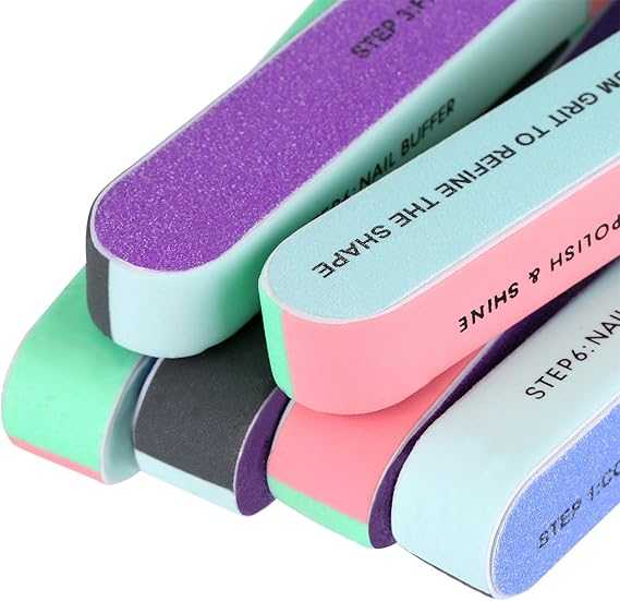 Nail File and Buffers for Women Girls, Natural Emery Boards