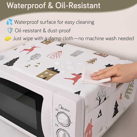Microwave Oven Cover – 85x35cm Dust-Proof & Waterproof Protector