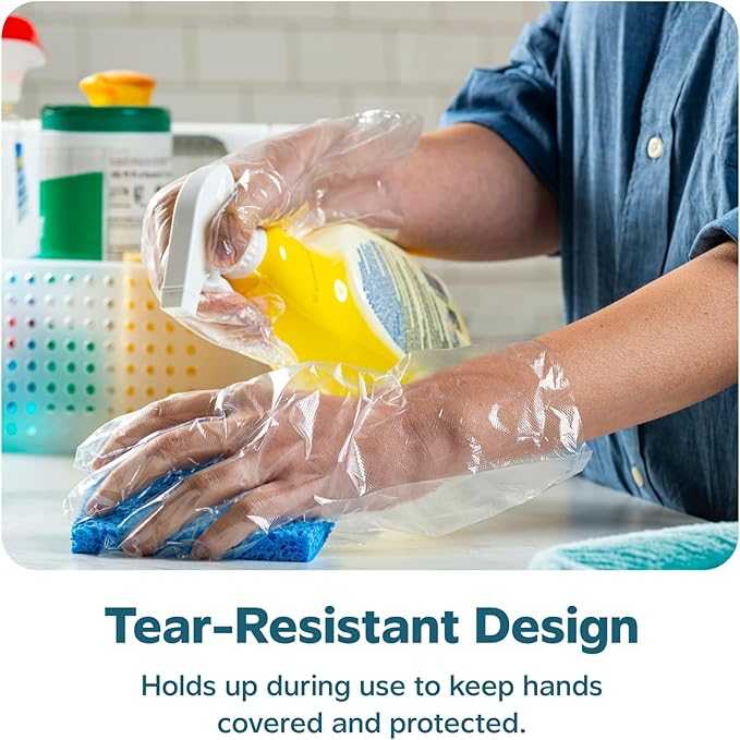 Disposable Plastic Gloves (Pack of 100) – Food Safe Transparent Hand Protection