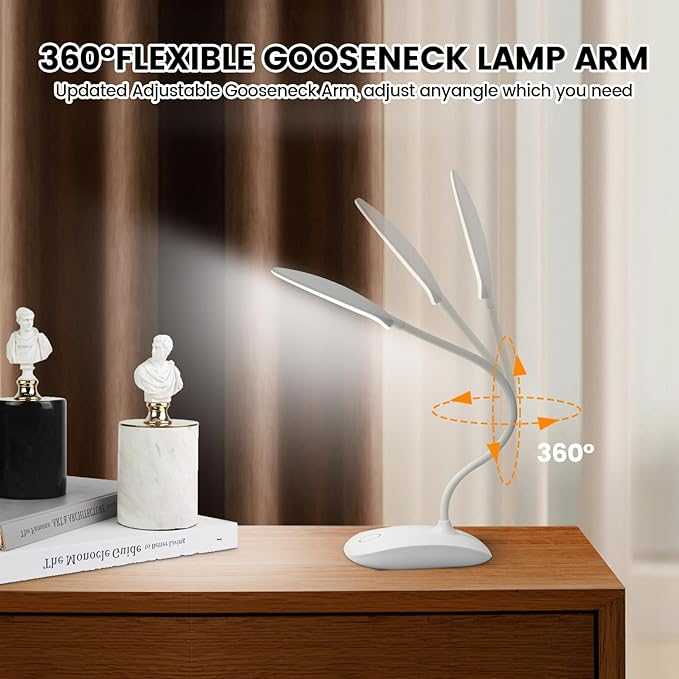 LED Desk Lamp with Touch Control – Eye Protection Study Table Light