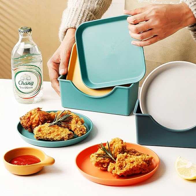 10 Pcs Premium Dinner Plate Set – Durable Multi-Purpose Serving Plates