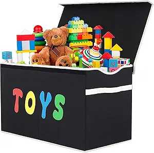 Foldable Cartoon Toy Storage Box – Large Canvas Organizer for Kids Room