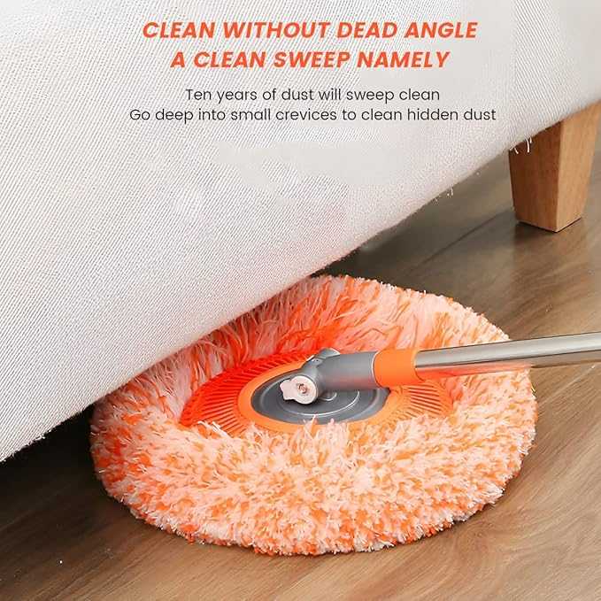 Sunflower Rotatable Mop – 360° Round Microfiber Cleaning Brush