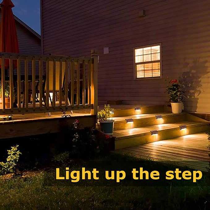 Waterproof Solar Deck Fence Lights – LED Outdoor Step & Stair Light
