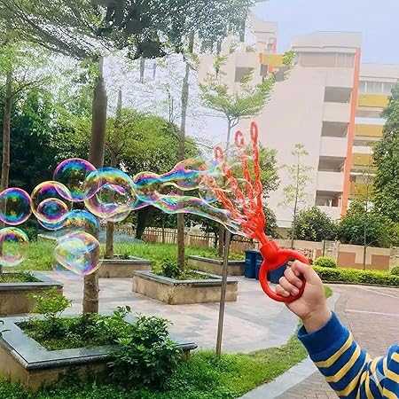 32-Hole Rocket Bubble Gun – 5-in-1 Multi-Wand Bubble Blower for Kids