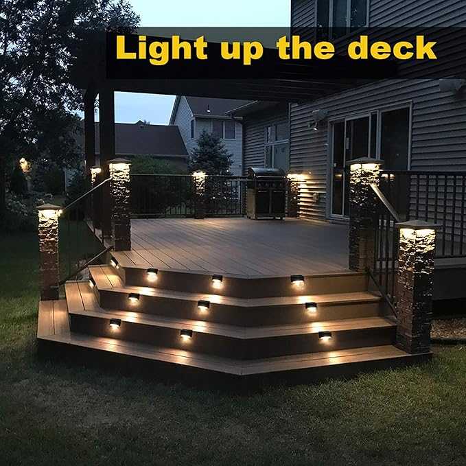 Waterproof Solar Deck Fence Lights – LED Outdoor Step & Stair Light