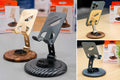 L3T L-398 Adjustable Metal Desk Phone Holder Stand | Foldable Mobile Stand for Desk & Table