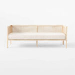 DANNA-IVORY RATTAN DAYBED w/ WHITE MATTRESS