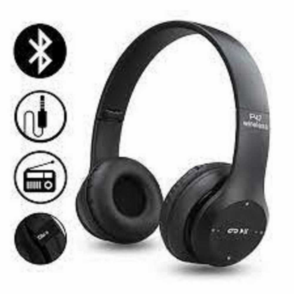 P47 Wireless Headphones Bluetooth Foldable Headset with FM Radio