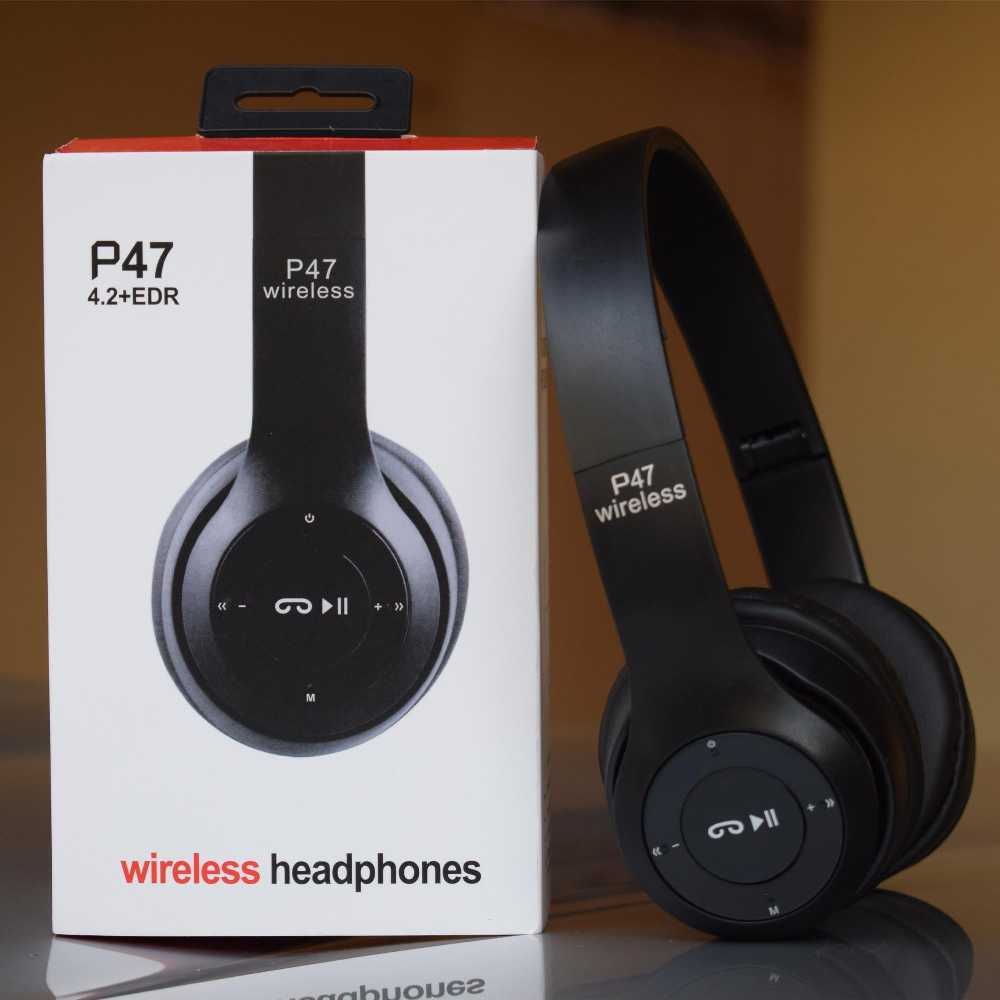 P47 Wireless Headphones Bluetooth Foldable Headset with FM Radio