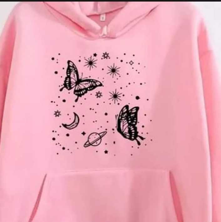 CLASSY STYLISH Print Kangaroo Hoodie huddy Pocket Drawstring Casual Pullover Hodie Long Sleeves Export Quality Huddie Winter Wear Hoody For Women Girls