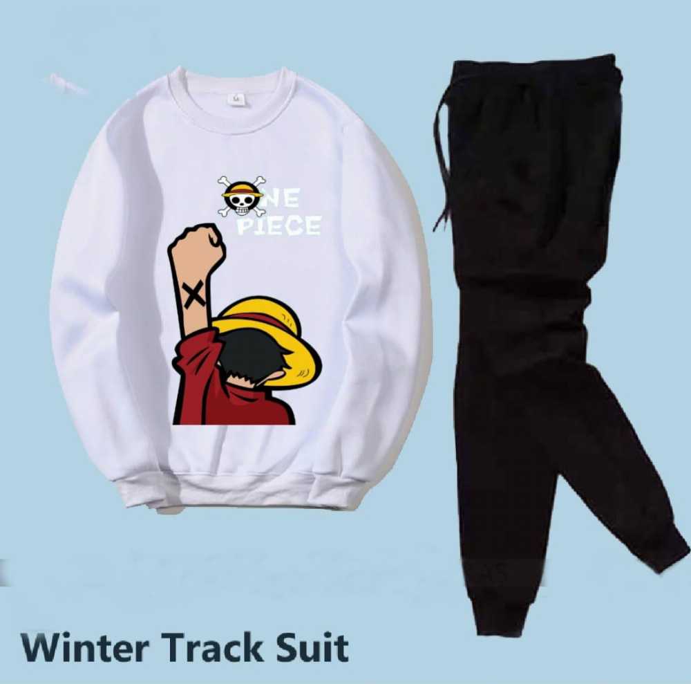 Trendy Tracksuit Print Thick & Fleece Fabric Full Sleeves Rib Sweatshirt with trouser for Winter for Trendy sweatshirt Fashion Wear tracksuit for Men / Boys