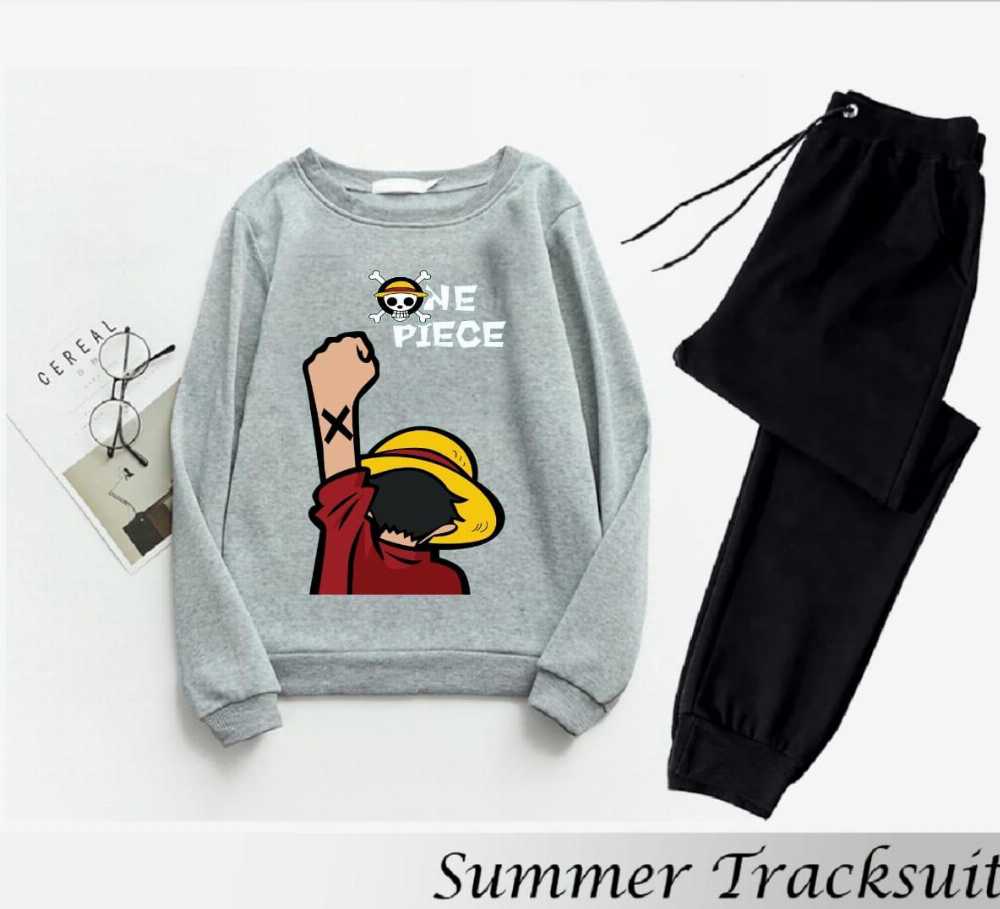Trendy Tracksuit Print Thick & Fleece Fabric Full Sleeves Rib Sweatshirt with trouser for Winter for Trendy sweatshirt Fashion Wear tracksuit for Men / Boys