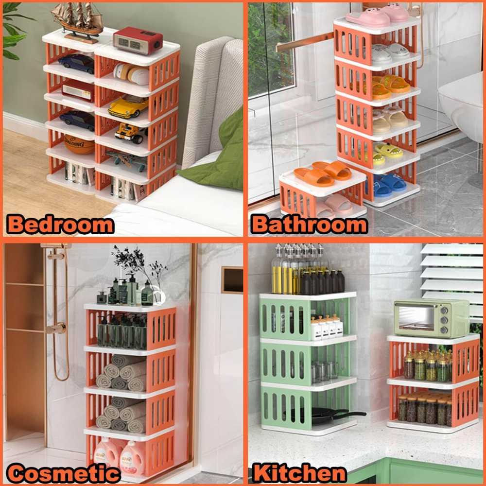 New Lock Narrow Shoerack Multi Organizer – Space Saving DIY Storage Cabinet