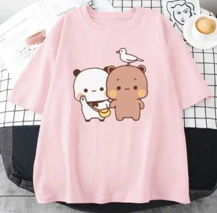 Cute Bears DTF Printed T-Shirt For Women's