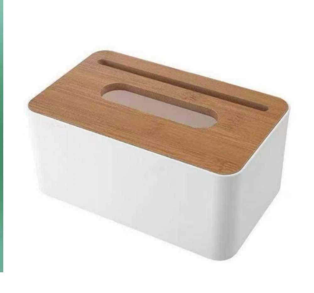 Wooden Tissue Box Cover – Rectangular Handcrafted Facial Tissue Holder