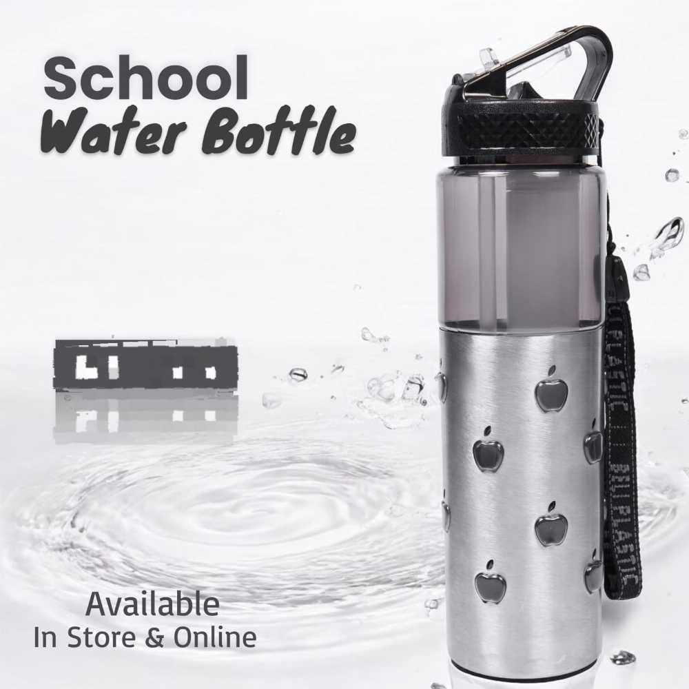 Stainless Steel Gym Bottle – Insulated Sports Sipper with Removable Ice Pack