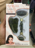 Natural Marble Jade Roller & Gua Sha Set – 2-in-1 Facial Massager Kit