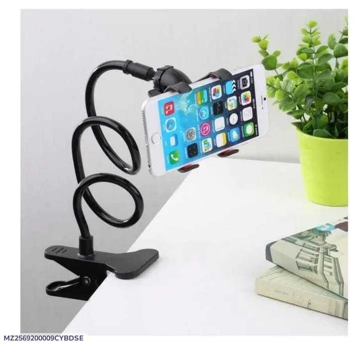 360° Flexible Gooseneck Mobile Phone Holder Clip Stand | Adjustable Desk & Bed Smartphone Mount