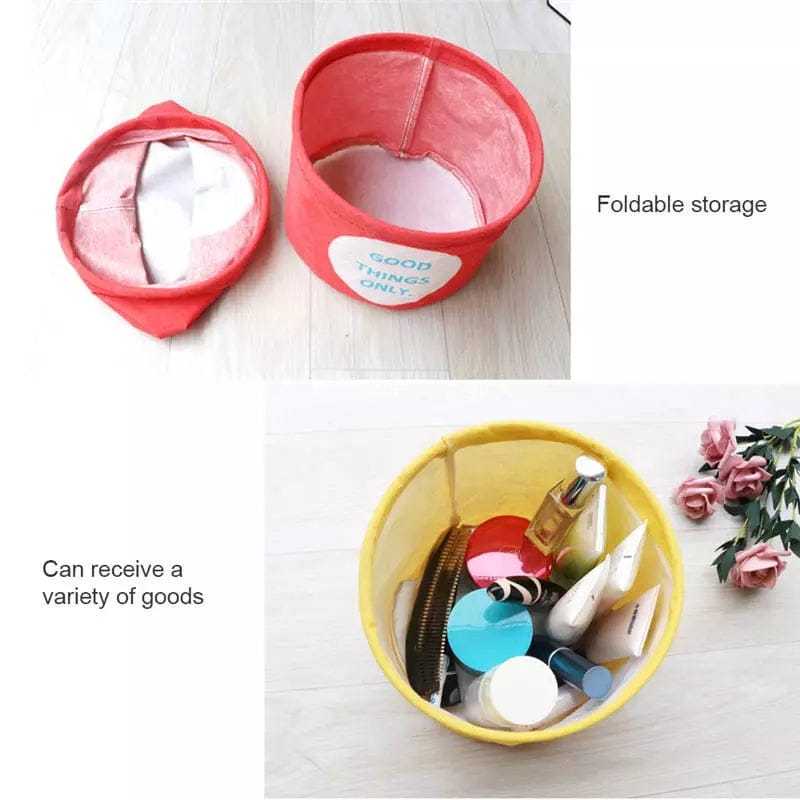Round Organizing Baskets (Red & Yellow) – Premium Quality Multipurpose Bins