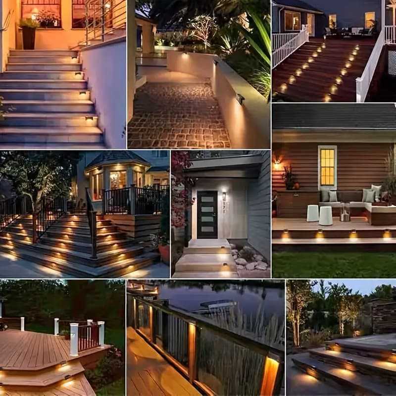 Waterproof Solar Deck Fence Lights – LED Outdoor Step & Stair Light