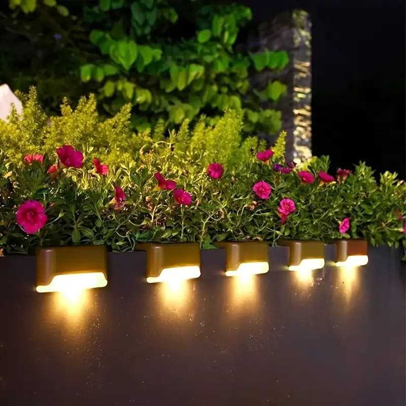 Waterproof Solar Deck Fence Lights – LED Outdoor Step & Stair Light